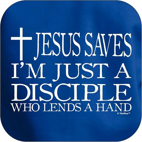 Jesus Saves I'm Just A Disciple Religious Christian Long Sleeve Front Pocket Hoodie Sweatshirt in Saudi Arabia