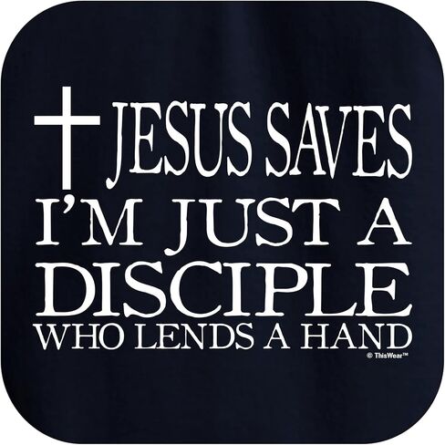Jesus Saves I'm Just A Disciple Religious Christian Long Sleeve Front Pocket Hoodie Sweatshirt in Saudi Arabia