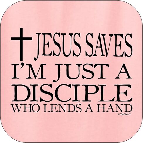 Jesus Saves I'm Just A Disciple Religious Christian Long Sleeve Front Pocket Hoodie Sweatshirt in Saudi Arabia