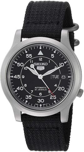 SEIKO Men's 5 Automatic Round Watch Dial Color: Black in Saudi Arabia