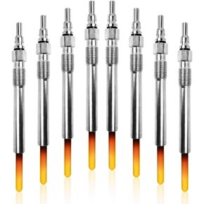 8PCS Diesel Glow Plug for 1995-2003 7.3L Powerstroke E350, 2000-2003 E450 E550, 1999-2003 F250-F550, Replace OEM #F4TZ-12A342-BA, ZD-11