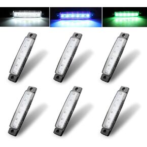 Botepon 6Pcs Led Rock Lights, Strip Lights, Wheel Well Lights, Led Underglow Lights for Trucks, Golf Cart, Jeep Wrangler, RZR, Offroad, F150, F250, Snowmobile (Amber)¡­