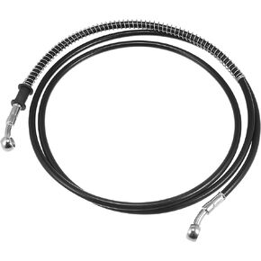 Motoforti 74.8" Length 10mm ID Motorcycle Hydraulic Brake Line Oil Hose Pipe Stainless Steel Braided Cable for ATV Motocross Sport Bikes Street Bikes Black