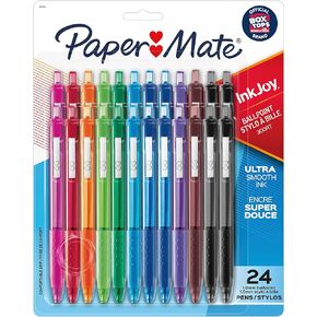 Paper Mate InkJoy 300RT Retractable Ballpoint Pens, Medium Point, Assorted, 24 Pack