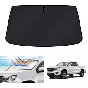 KUST Windshield Sun Shade for 2015-2022 Chevrolet Colorado Pickup Truck Window Sunshade Sun Visor Protector Foldable Blocks UV Rays Keep Your Car Cooler