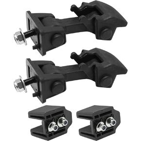 Pair Front Hood Latch Catch & Bracket Replacement for 1997-2006 Jeep Wrangler TJ Rubber Hood Catches Right and Left Sets Replaces # 55176636AD 68038118AA 42422