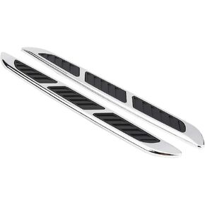 Hood Vents For Cars,Car Fender Side Vents-2pcs Side Vents For Cars Airflow Vent Car Hold Vent Shark Gill Deco ion Car Exterior Hood Side Door Airflow Outlet Cover