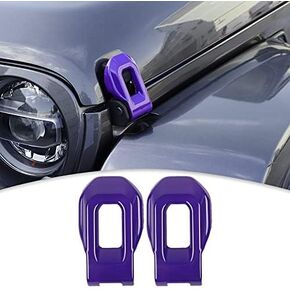 CheroCar for Jeep Hood Lock Latches Cover Catch Brackets Cover External Accessories Decoration Stickers for 2018-2021 Jeep Wrangler JL JLU & 2020-2021 Gladiator JT (Red)