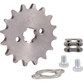 WOOSTAR Motorcycle 420-14T Front Sprocket 17mm for 50cc 70cc 90cc 110cc 125cc Dirt Pit Bike Mini Bike ATV 4 Wheeler Moped