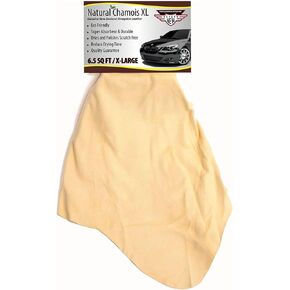 Natural Chamois XL Mega Size (6.5 sq ft.) by Ever New Automotive® Premium New Zealand Sheepskin for Car Boats and RV! Amazing Renewable Resource! …