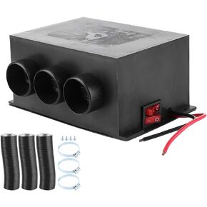 Car Heating Fan,12V Car Heater 3 Hole Portable Winter Heating Warmer Windshield Defroster Fog Removing