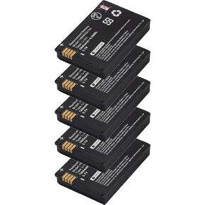 (5-Pack) Replacement Battery for Motorola HKNN4013A HKNN4013 BT90 DLR1020 DLR1060 DLR110 1800MAH