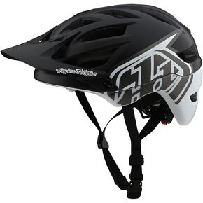 Troy Lee Designs Adult | Trail | All Mountain | Mountain Bike A1 MIPS Classic Helmet - (Black/White, X-Large/2X-Large)