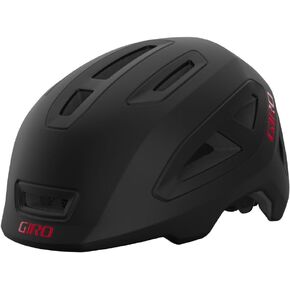 Giro Scamp II Cycling Helmet - Youth Matte Black/Red Small