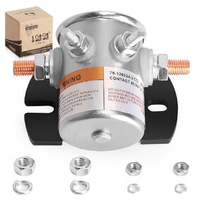 Golf Cart EZGO Solenoid 36 Volt, Fit EZGO TXT 1980-2010 Electric Models,4 Terminal #70 Series Solenoid Relay, Replace OEM 27855G01, 11761G1, 27855G02, 31680G1, 3016