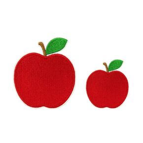 Back to School Apples Embroidered Iron On Patches for T shirt Backpack DIY