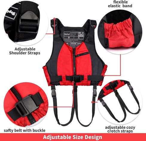 Yueta Swim Vest for Adults, Adjustable Crotch Strap, Buoyancy Aid Swim Jacket for Kayaking, Fishing, Watersports in Kuwait