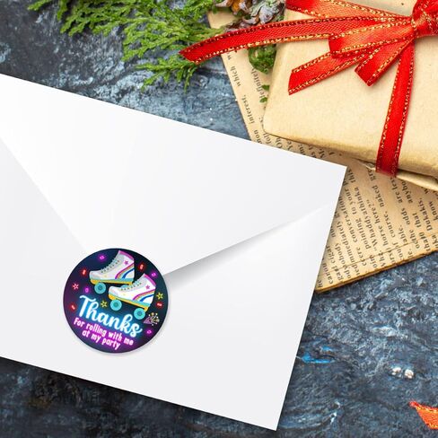 ملصقات ملصقات لحفلات التزلج على الجليد، ملصقات على شكل دائرة مقاس 2 بوصة، رائعة لهدايا الحفلات، وأختام الأظرف وحقائب الهدايا الجيدة (54 قطعة) in Kuwait