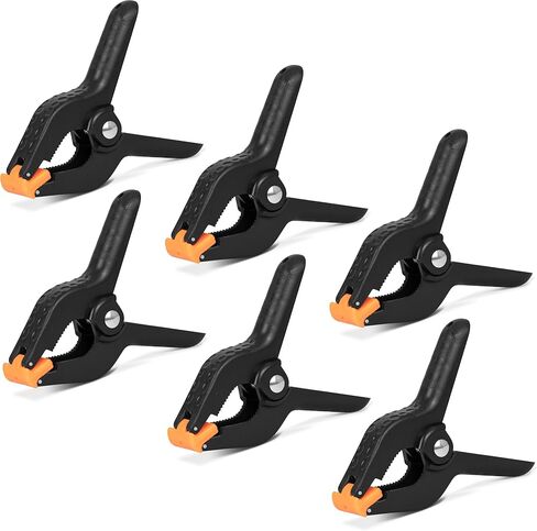 6 Pack Heavy Duty Spring Clamps Clip 4.3 Inch for Muslin/Paper Photo Studio Photography Backdrops Background in Kuwait