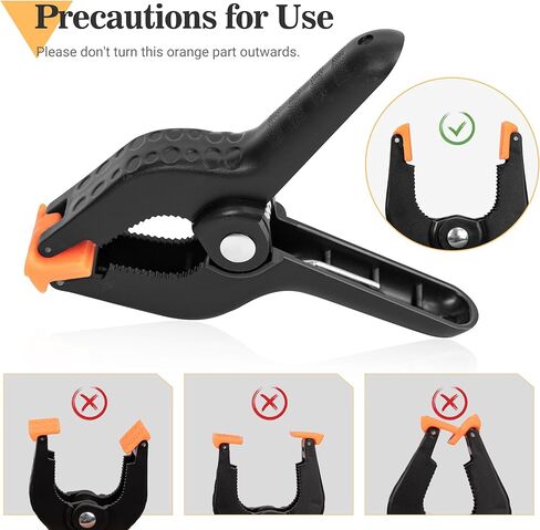 6 Pack Heavy Duty Spring Clamps Clip 4.3 Inch for Muslin/Paper Photo Studio Photography Backdrops Background in Kuwait