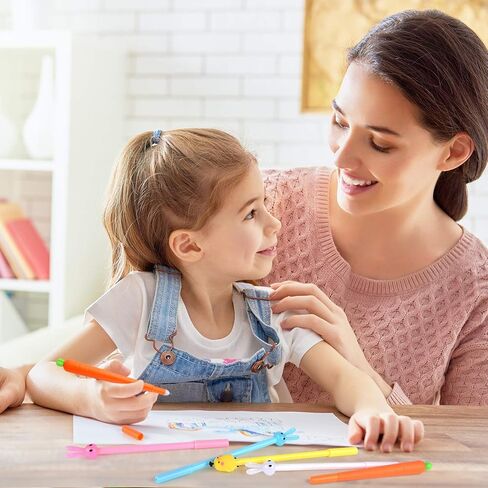 TUPARKA 30 قطعة قلم عيد الفصح السائبة أرنب حبر جل أقلام الجزرة الفرخ أقلام حبر جاف لمكتب مدرسة التموين طالب الإبداعية هدية عيد الفصح in Kuwait