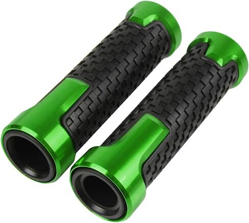 7/8" 22mm Motorcycle CNC Aluminum Powersports Handlebar Grips Fit for Ninja 250R 300R 250 650 1000SX ZX6R ZX9R ZX10R ZX12R ZX14R ER6F ER6N (Black) in Saudi Arabia