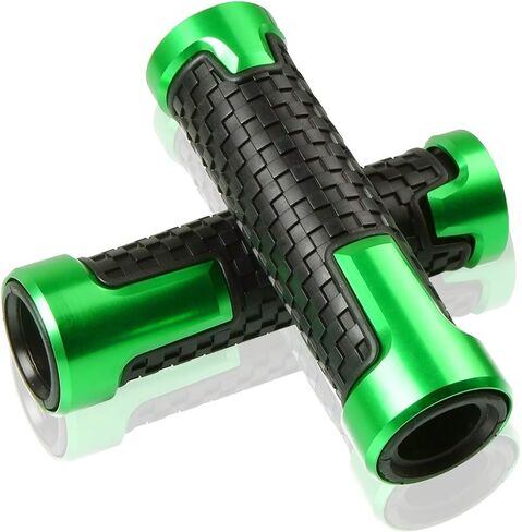 7/8" 22mm Motorcycle CNC Aluminum Powersports Handlebar Grips Fit for Ninja 250R 300R 250 650 1000SX ZX6R ZX9R ZX10R ZX12R ZX14R ER6F ER6N (Black) in Saudi Arabia
