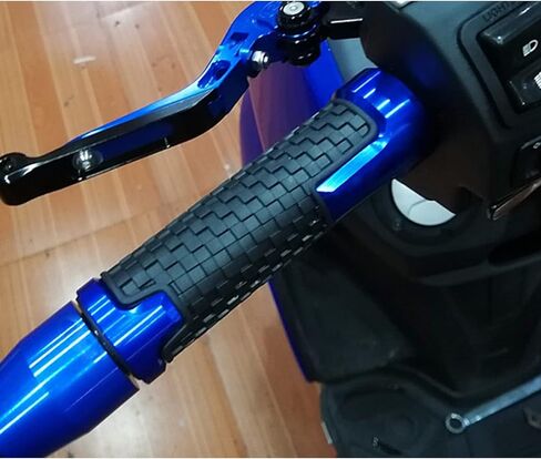 7/8" 22mm Motorcycle CNC Aluminum Powersports Handlebar Grips Fit for Ninja 250R 300R 250 650 1000SX ZX6R ZX9R ZX10R ZX12R ZX14R ER6F ER6N (Black) in Saudi Arabia