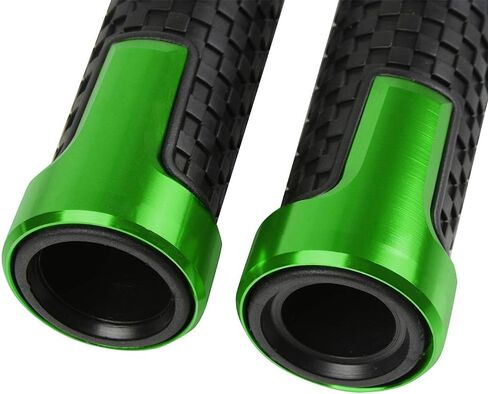 7/8" 22mm Motorcycle CNC Aluminum Powersports Handlebar Grips Fit for Ninja 250R 300R 250 650 1000SX ZX6R ZX9R ZX10R ZX12R ZX14R ER6F ER6N (Black) in Saudi Arabia