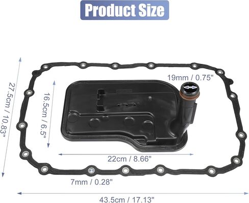 X AUTOHAUX 1 Set 24236933 24224781 Transmission Filter Oil Pan Gasket Kit for Chevrolet Silverado 1500 2008-2016 TF289 in Saudi Arabia