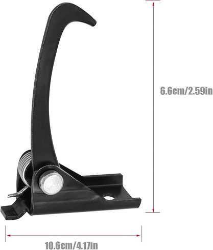Hood Safety Catch Hook Replacement for Wrangler JK 3.6L 3.8L 2007-2018 Replace# 55395654AA (Black) in Saudi Arabia