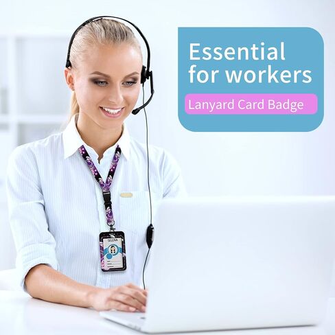 حبل شارة وحامل شارة الهوية، بكرات شارة قابلة للسحب مع مشبك حزام بكرة حلقة تسلق، حبل حزام مع مشبك جراد البحر لحاملي الشارات، هدايا مكتب مدرس الممرضات (فراشة أرجوانية BLC) in Saudi Arabia
