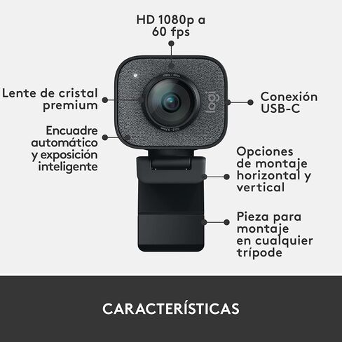 Logitech StreamCam Plus Webcam with Tripod (Graphite) (Renewed) in Saudi Arabia