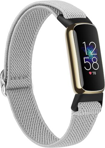 سوار Meliya متوافق مع أحزمة Fitbit Luxe للنساء والرجال، سوار معصم مرن ناعم من النايلون بديل لحزام رياضي لمتتبع اللياقة البدنية Fitbit Luxe in Saudi Arabia