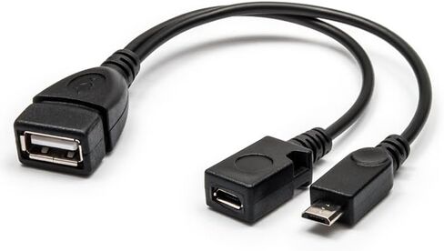 كابل Micro USB OTG 2 في 1 مع محول طاقة OTG بديل لجهاز Fire Stick 4K، Playstation Classic، جهاز مضيف Android - عبوتان in Saudi Arabia