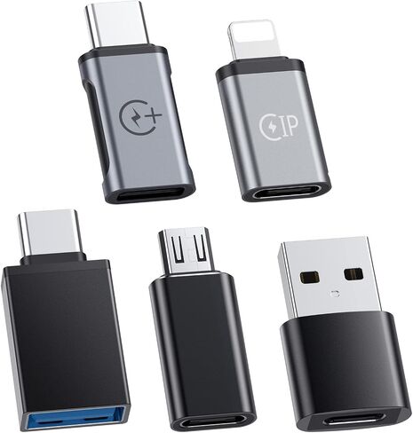 USB to USB C,Type C Female to USB Male,Type C Male to Type C Female,Micro USB,Compatible Mode,IP,Laptop, PC, Power Bank and More Type C Devices（5Pack） in Saudi Arabia