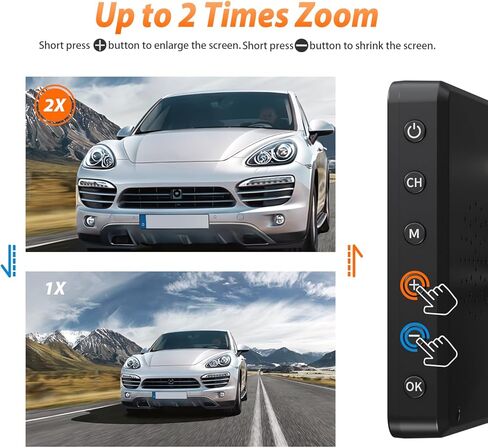 كاميرا احتياطية RV التوصيل والتشغيل اللاسلكي: شاشة شاشة مقسمة مقاس 7 بوصات مع كاميرا ومحول لسيارات RVs السلكية مسبقًا، 1080 بكسل، كاميرا احتياطية للرؤية الليلية بالأشعة تحت الحمراء بلوتوث RV للتخييم والمقطورة وما إلى ذلك in Kuwait