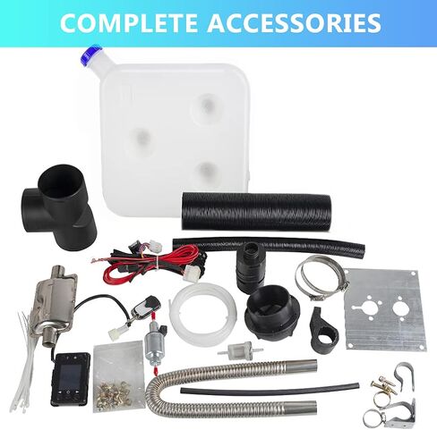 8KW Diesel Air Heater 12V Diesel Parking Car Heater Automatic Control 10L Tank LCD Switch Silencer for Cars, Buses, Trucks, Engineering Vehicles in Saudi Arabia