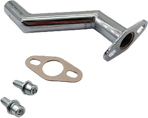 32-40 مللي متر مشعب مدخل إزاحة قصير فضي مع حشية بديلة لـ 49cc 60cc 66cc 80cc بمحركات دراجة دراجة المكربن in Kuwait