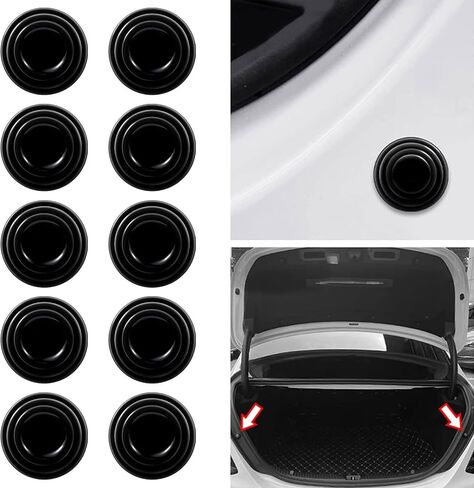deemars 10 Pcs Car Door Shock Absorber, Car Door Shock Absorbing PVC Gaskets, Door Edge Guard Bumper Cushion, Car Door Soundproof Stickers-Collision Gasket Car Accessories Fit All Cars in Saudi Arabia