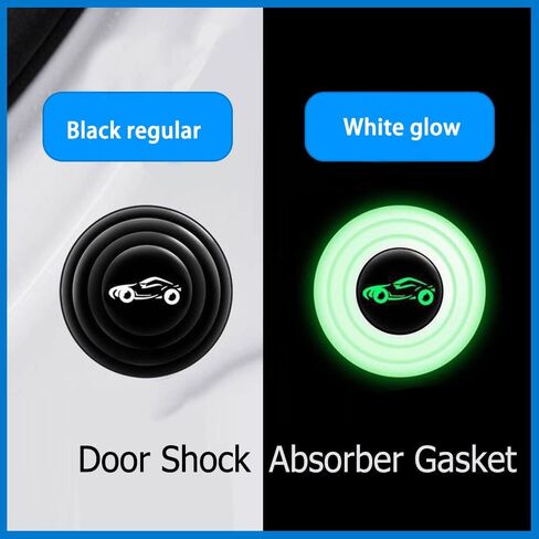 deemars 10 Pcs Car Door Shock Absorber, Car Door Shock Absorbing PVC Gaskets, Door Edge Guard Bumper Cushion, Car Door Soundproof Stickers-Collision Gasket Car Accessories Fit All Cars in Saudi Arabia