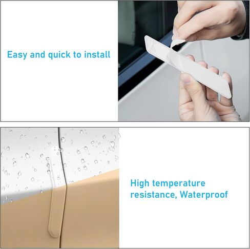 Compatible with Tesla Model 3 Door Edge Guards Protector,4 Pcs Black Car Door Anti-Collision Strips for Model 3 2017 2018 2019 2020 2021 2022 2023 Scratch Guard Model 3 Door Protector Strip in Kuwait