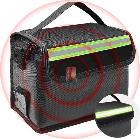 حقيبة بطارية ليبو شحن آمن ومضادة للحريق مع إنذار، حقيبة تخزين بطارية ليبو مرئية في الظلام مع شرائط عاكسة، حقيبة صندوق حماية بطارية ليبو ذات سعة كبيرة in Kuwait