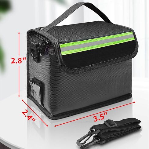 حقيبة بطارية ليبو شحن آمن ومضادة للحريق مع إنذار، حقيبة تخزين بطارية ليبو مرئية في الظلام مع شرائط عاكسة، حقيبة صندوق حماية بطارية ليبو ذات سعة كبيرة in Kuwait