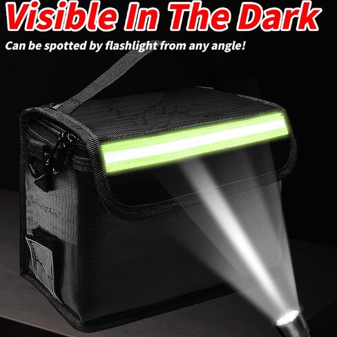 حقيبة بطارية ليبو شحن آمن ومضادة للحريق مع إنذار، حقيبة تخزين بطارية ليبو مرئية في الظلام مع شرائط عاكسة، حقيبة صندوق حماية بطارية ليبو ذات سعة كبيرة in Kuwait