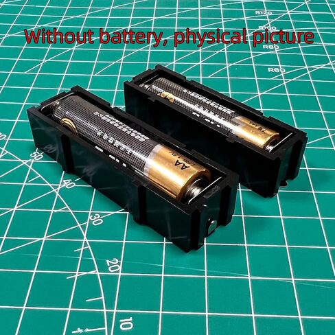 10-Pack AAA Battery Holder, Flexible 1-Slot, Interlockable Design, Customizable for Series & Parallel, Compact & Robust for DIY Projects, Black in Saudi Arabia