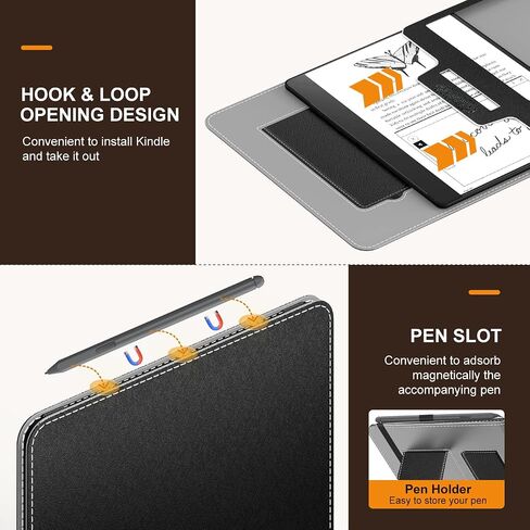 حافظة MoKo لجهاز Amazon Kindle Scribe 2022 الإصدار 10.2 بوصة، الجيل الأول، حافظة نحيفة من جلد البولي يوريثان مع خاصية الاستيقاظ/السكون التلقائي لقارئ Kindle Scribe الإلكتروني 2022، غابة خضراء in Kuwait