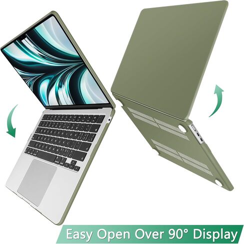 May Chen متوافق مع حافظة M3 MacBook Air 13.6 بوصة 2022 2023 2024 A3113 A2681 M2 Chip، حافظة بلاستيكية صلبة لجهاز MacBook Air 13.6 بوصة مع شاشة Retina سائلة تناسب معرف اللمس، لمعان شفاف in Kuwait