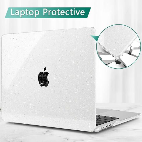 May Chen متوافق مع حافظة M3 MacBook Air 13.6 بوصة 2022 2023 2024 A3113 A2681 M2 Chip، حافظة بلاستيكية صلبة لجهاز MacBook Air 13.6 بوصة مع شاشة Retina سائلة تناسب معرف اللمس، لمعان شفاف in Kuwait