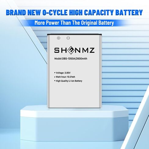 بطارية DBS-1350A، [محدثة] بطارية بديلة بقدرة 2600 مللي أمبير في الساعة فائقة السعة 0 دورة ليثيوم أيون DBS-1350A لهاتف Doro 7050/7060 / 7070/7441 للهاتف المحمول القابل للطي للمستهلك in Kuwait